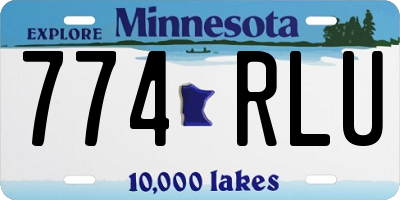 MN license plate 774RLU