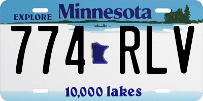 MN license plate 774RLV