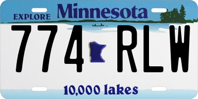 MN license plate 774RLW
