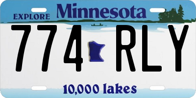 MN license plate 774RLY