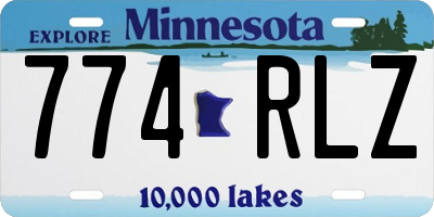 MN license plate 774RLZ