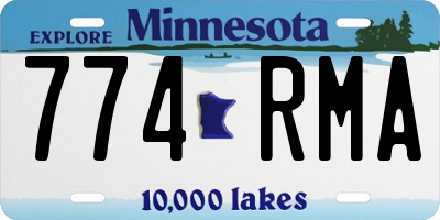 MN license plate 774RMA