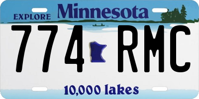 MN license plate 774RMC