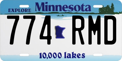 MN license plate 774RMD