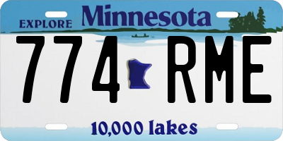 MN license plate 774RME
