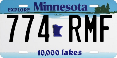 MN license plate 774RMF