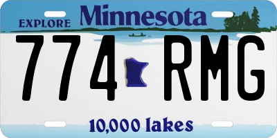 MN license plate 774RMG