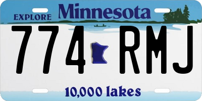 MN license plate 774RMJ