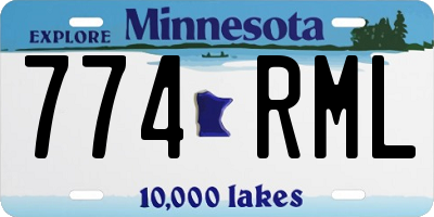 MN license plate 774RML