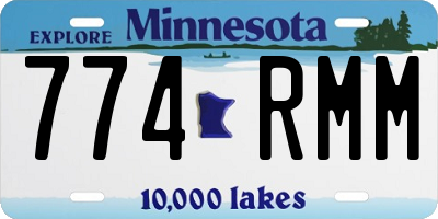 MN license plate 774RMM