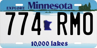MN license plate 774RMO