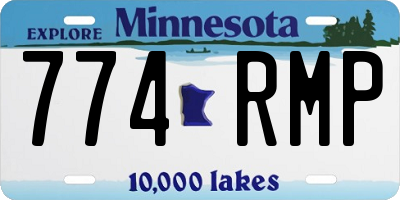 MN license plate 774RMP