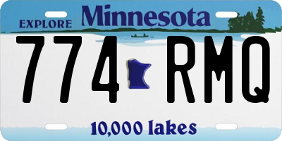 MN license plate 774RMQ