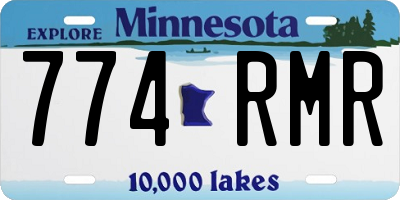 MN license plate 774RMR