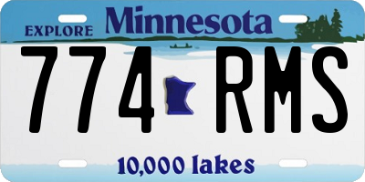 MN license plate 774RMS
