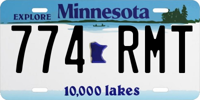 MN license plate 774RMT