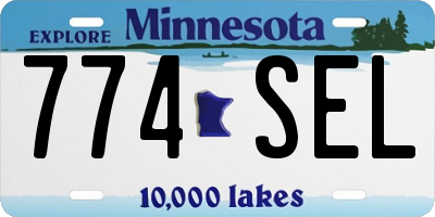 MN license plate 774SEL