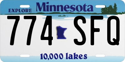 MN license plate 774SFQ
