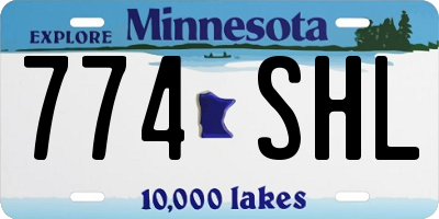 MN license plate 774SHL