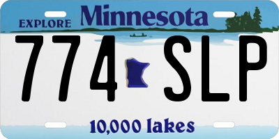 MN license plate 774SLP