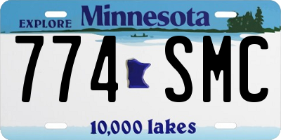 MN license plate 774SMC