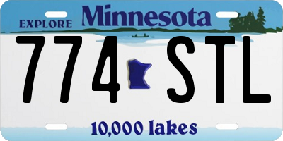 MN license plate 774STL