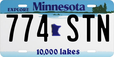 MN license plate 774STN