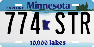 MN license plate 774STR