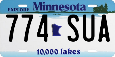 MN license plate 774SUA