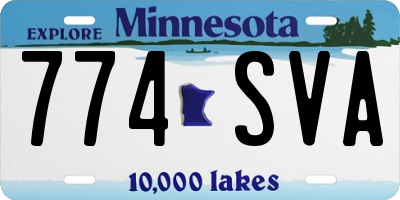 MN license plate 774SVA