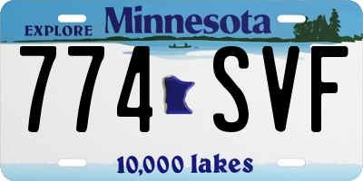 MN license plate 774SVF