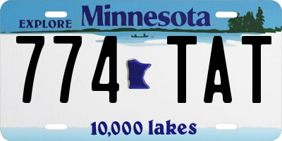 MN license plate 774TAT