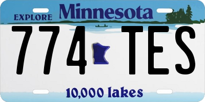 MN license plate 774TES