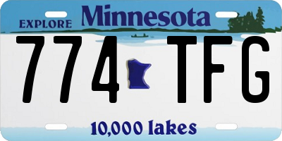 MN license plate 774TFG