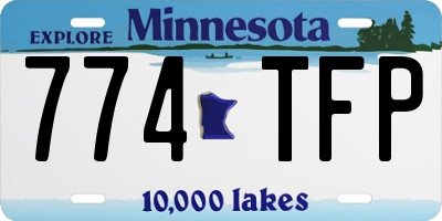 MN license plate 774TFP