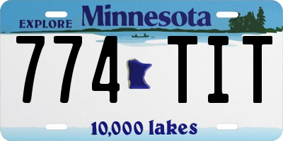 MN license plate 774TIT