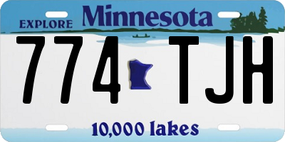 MN license plate 774TJH