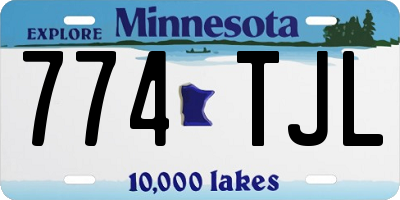MN license plate 774TJL