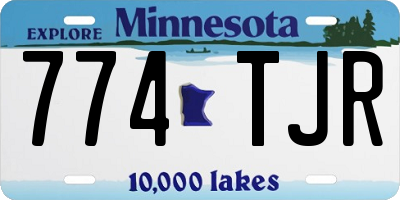 MN license plate 774TJR