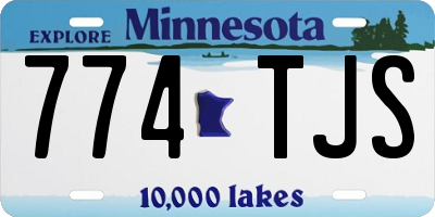 MN license plate 774TJS