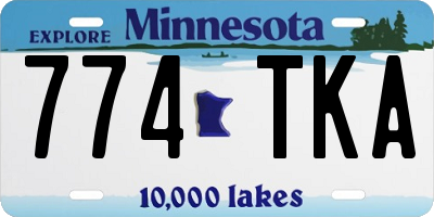 MN license plate 774TKA