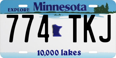 MN license plate 774TKJ