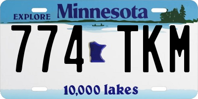 MN license plate 774TKM