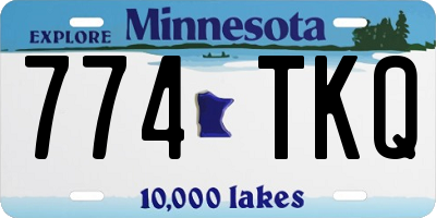 MN license plate 774TKQ