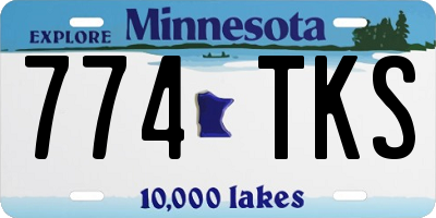 MN license plate 774TKS