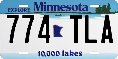 MN license plate 774TLA