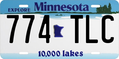 MN license plate 774TLC