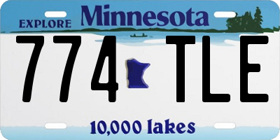 MN license plate 774TLE