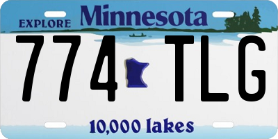 MN license plate 774TLG