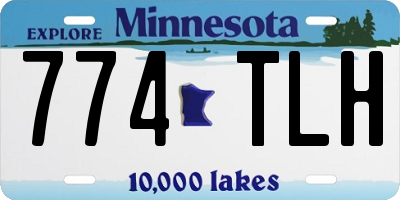MN license plate 774TLH